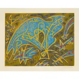 Oiseau Cosmique - 1955 by André Masson, Eau-forte et aquatinte sur papier vélin, sold Dec 2022