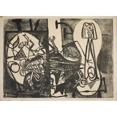 Homards et poissons - 1949 by Pablo Picasso, Lithographie sur papier vélin d’Arches, sold Dec 2022