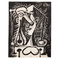 Figure composée I - 1949 by Pablo Picasso, Lithographie sur papier vélin d’Arches,, sold Dec 2022