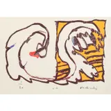 Eclairage au gaz - 1981 by Pierre Alechinsky, Lithographie sur papier vélin, sold Dec 2022