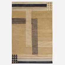 Low-pile carpet by Contemporary, c. 2010, machine-woven wool, sold Jan 2023