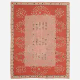 Swedish-style flatweave carpet by Contemporary, hand-woven wool, sold Jan 2023