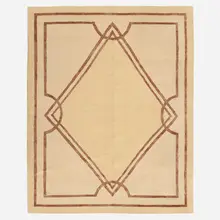 Pile carpet by Art Deco-Style, hand-knotted wool, sold Jan 2023