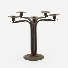 Candelabrum by Hayno Focken, c. 1950, brass, sold Jan 2023
