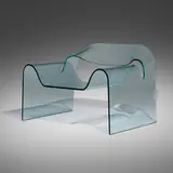 Ghost chair by Cini Boeri, tempered glass, sold Jan 2023