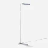 Floor lamp by Casella, c. 1985, nickel-plated aluminum and steel, sold Jan 2023