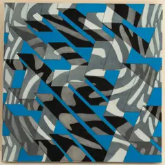 Random Action by James Massena March, Acrylic on canvas,Unsigned.H: 24 W: 24 in., offered Oct 2026
