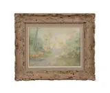 Untitled - Forest Road Landscape - 1921 by Carroll Colby Child, watercolor on paper, sold Jan 2026