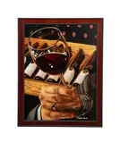 born 1964). "Don Panoz Holding a Wine Glass" - circa 2000 by Thomas Arvid, oil on canvas, sold Jan 2026