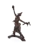Untitled - African Kuba ceremonial warrior - 20th century by Derme Morou, bronze sculpture, sold Jan 2026