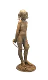 Untitled - Young Girl with Hula Hoop - late 20th century by Joseph S. Cleary, bronze figural sculpture, sold Jan 2026