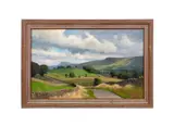 Towards Addlebrough - Wensleydale" - 20th century by Anne Isabella Brooke, oil on canvas, sold Jan 2026