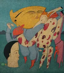 Untitled by Mihail Chemiakin, Lithograph in colors entitled, sold Jun 2026
