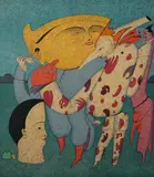 Untitled by Mihail Chemiakin, Lithograph in colors entitled, sold Jun 2026