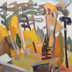 NY artist by Martha Armstrong, oil on canvas, sold Dec 2023