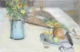 still life paste by David Fertig, pastel on paper, sold Dec 2023
