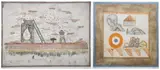 Untitled by Louttre.B, mixed media prints, sold Dec 2023