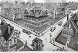 Untitled by Bruce McCombs, etching "Winslow & Emporia", sold Dec 2023