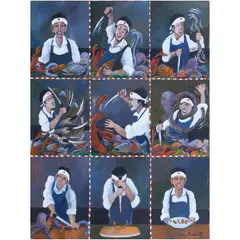 Untitled by Guy Buffet, oil on canvas, sold Mar 2022
