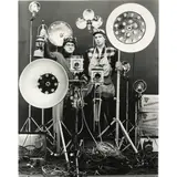 O. Winston Link and George Thom with Part of Equipment Used in making Night Scenes with Synchronizer Flash by O. Winston Link, gelatin silver print, sold Mar 2022