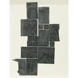 The Night Sound by Louise Nevelson, 1971, collage on paper, sold Mar 2022
