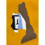 Perpetual Summer by Robert Motherwell, 1986, aquatint in colors with collage, sold Mar 2022
