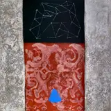 The Fabric of Paths by Squeak Carnwath, 1998, oil and alkyd on canvas, sold Mar 2022