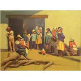 Untitled by Elias J. Rivera, oil on canvas, sold Mar 2022
