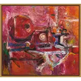 Still Life with Lute by Robert Aaron Frame, 1967, oil on canvas, sold Mar 2022
