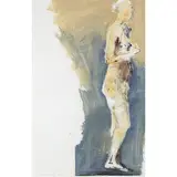 Untitled (Female Figure) by Manuel Neri Jr., 1992, oil paint stick, sold Mar 2022
