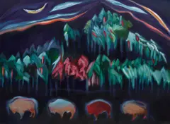 Moonlight Sonota, 1989 by Joane Cardinal-Schubert, 1989, oil on canvas, sold Mar 2026