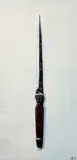 Damascus Steel Bodkin by Heather Horton, oil on board, sold Mar 2026