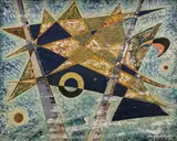 Abstract Composition no. 16, 1953 by Gordon Mckinley Webber, 1953, gouache on board, sold Apr 2026