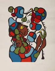 Shaman Vision Series One by Norval Morrisseau, set of six colour serigraphs, sold Apr 2026