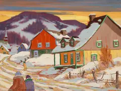 Rue Principale, 2009 by Claude Langevin, 2009, oil on canvas, sold Apr 2026