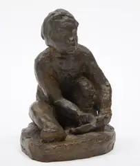 Maquette of Seated Child, circa 1920 by Florence Wyle, bronze, sold Apr 2026