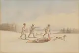 The Toboggan, 1846 by Charles Dawson Shanly, 1846, watercolour on paper, sold Apr 2026