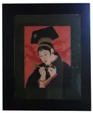 Untitled by Paul Jacoulet, woodblock print, sold May 2024