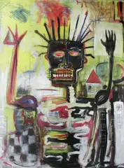Untitled by Jean-Michel Basquiat, oil on canvas, sold May 2024