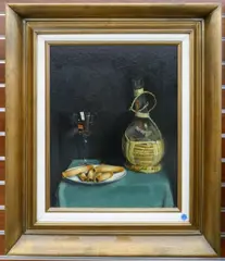 Untitled by Dennis Ramsay, Oil Painting Framed 29''x25'', sold Jun 2023