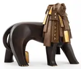 Lion by Wang Jida, Bronze, sold Nov 2023