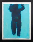 Untitled by Linda Stojak, circa 1999, oil painting and mixed media on paper, sold Nov 2023