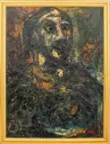 Figure by Joachim Probst, Oil on Masonite, sold Dec 2023