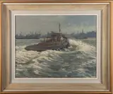 Tug by Roy Glanville, Oil on board -, sold Jun 2026