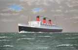 RMS Queen Mary by John Nicholson, Oil on canvas -, sold Jun 2026