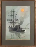 S.S. Tod Head (130ft) 1912 by Richard Adshead, 1976, Watercolour on paper -, sold Jun 2026