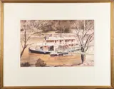 Murray River Steamer - Watercolour by John Parkinson, Watercolour -, offered Jun 2026