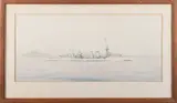 HMS Gravelines by Sidney James, watercolour, sold Jun 2026