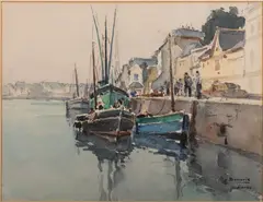 Audierne by Henri Bouvrie, Watercolour on paper -, offered May 2026