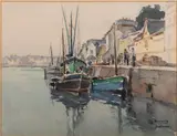 Audierne by Henri Bouvrie, Watercolour on paper -, offered May 2026